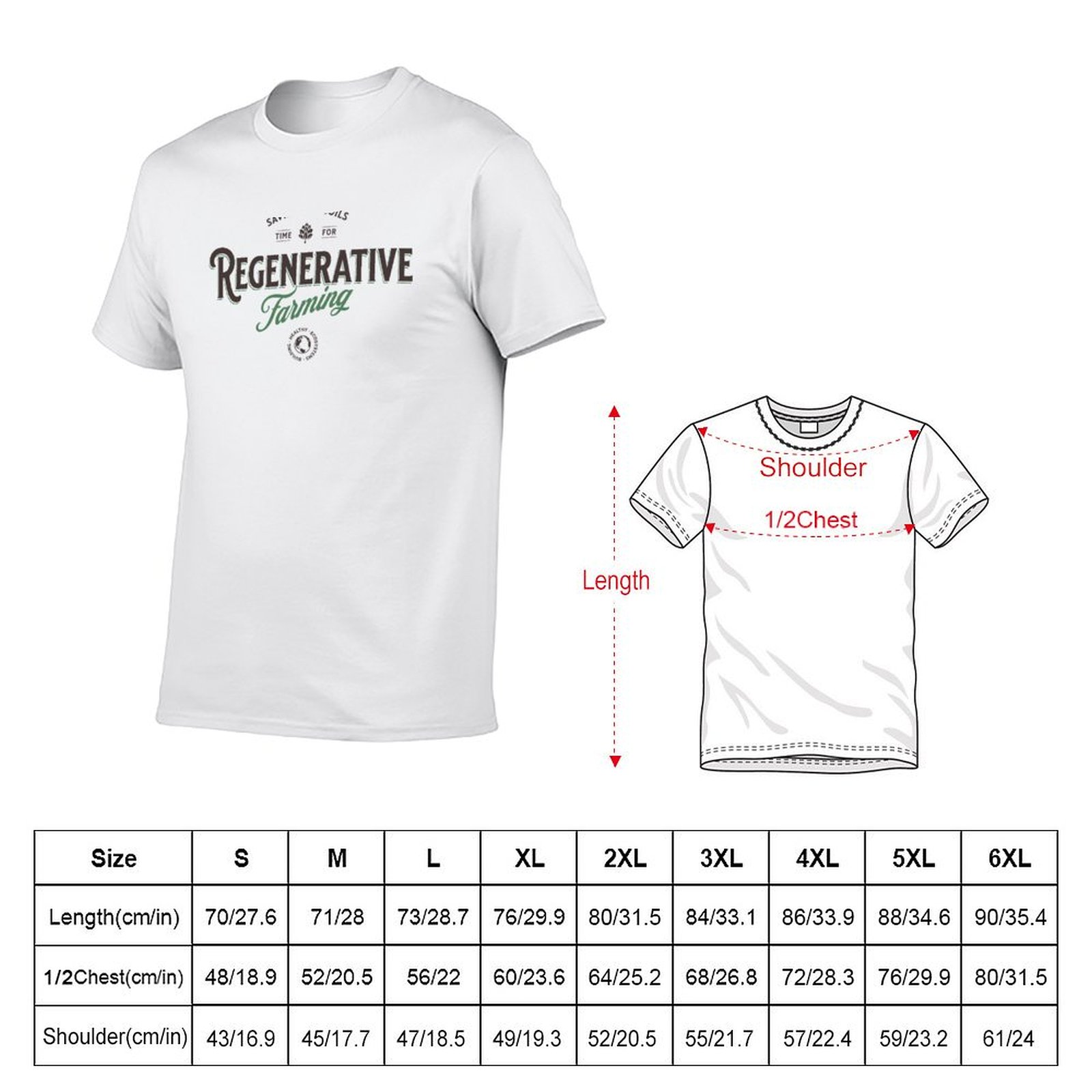 Camiseta de agricultura regene - Regenerative Farming Agriculture avaliação e preço